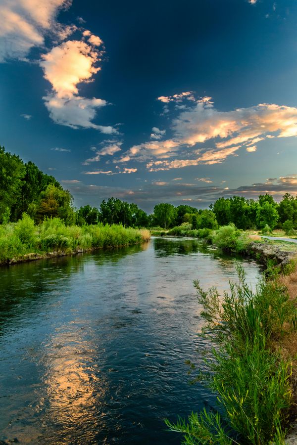 Fluss auf Lühesand, Teil der Lühesand Sehenswürdigkeiten.