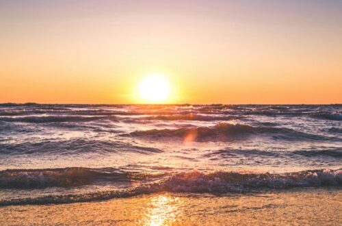 Nordstrand Strand Sonnenuntergang