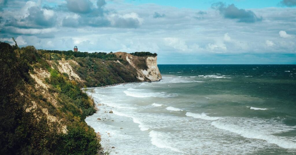 Kreidefelsen auf der Insel Rügen in Deutschland