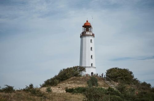 Hiddensee Inselansicht bei Sonnenuntergang