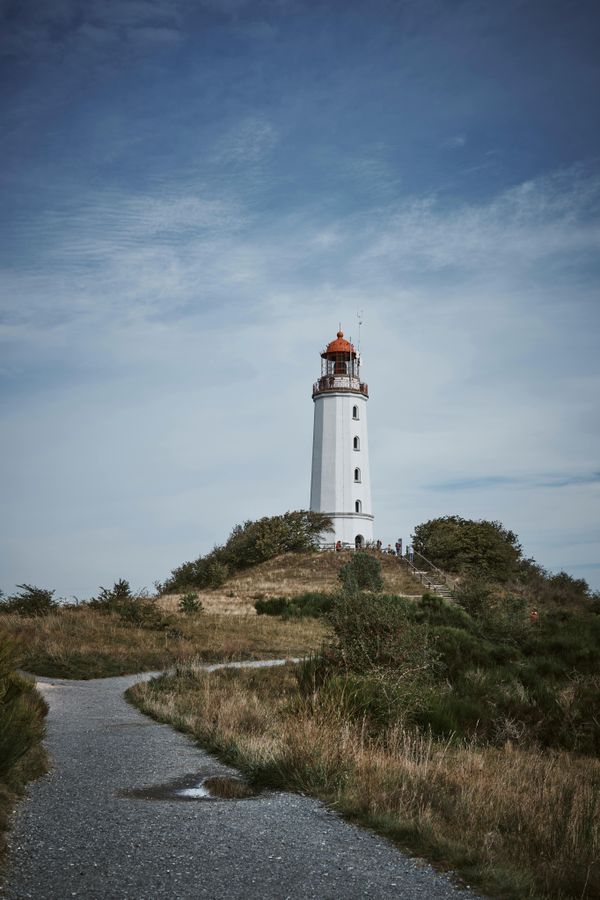 Hiddensee Inselansicht bei Sonnenuntergang