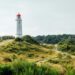 Hiddensee Insel mit Hiddensee Sehenswürdigkeiten im Hintergrund.